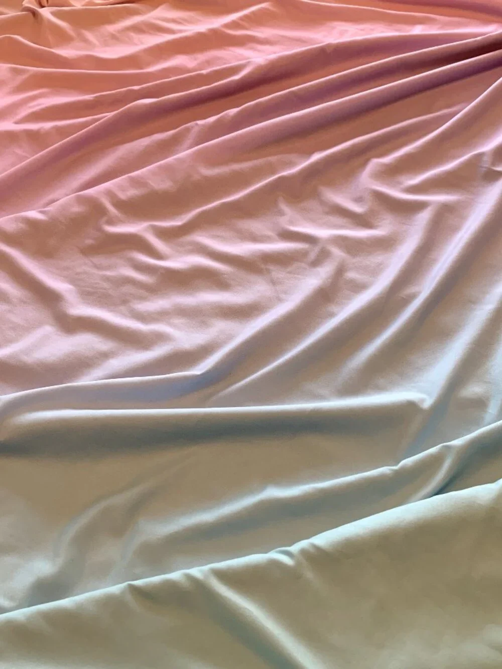 128LX86W Duvet Cover Pink Blue Orange Gradient Color 2 Matching Pillow Cases